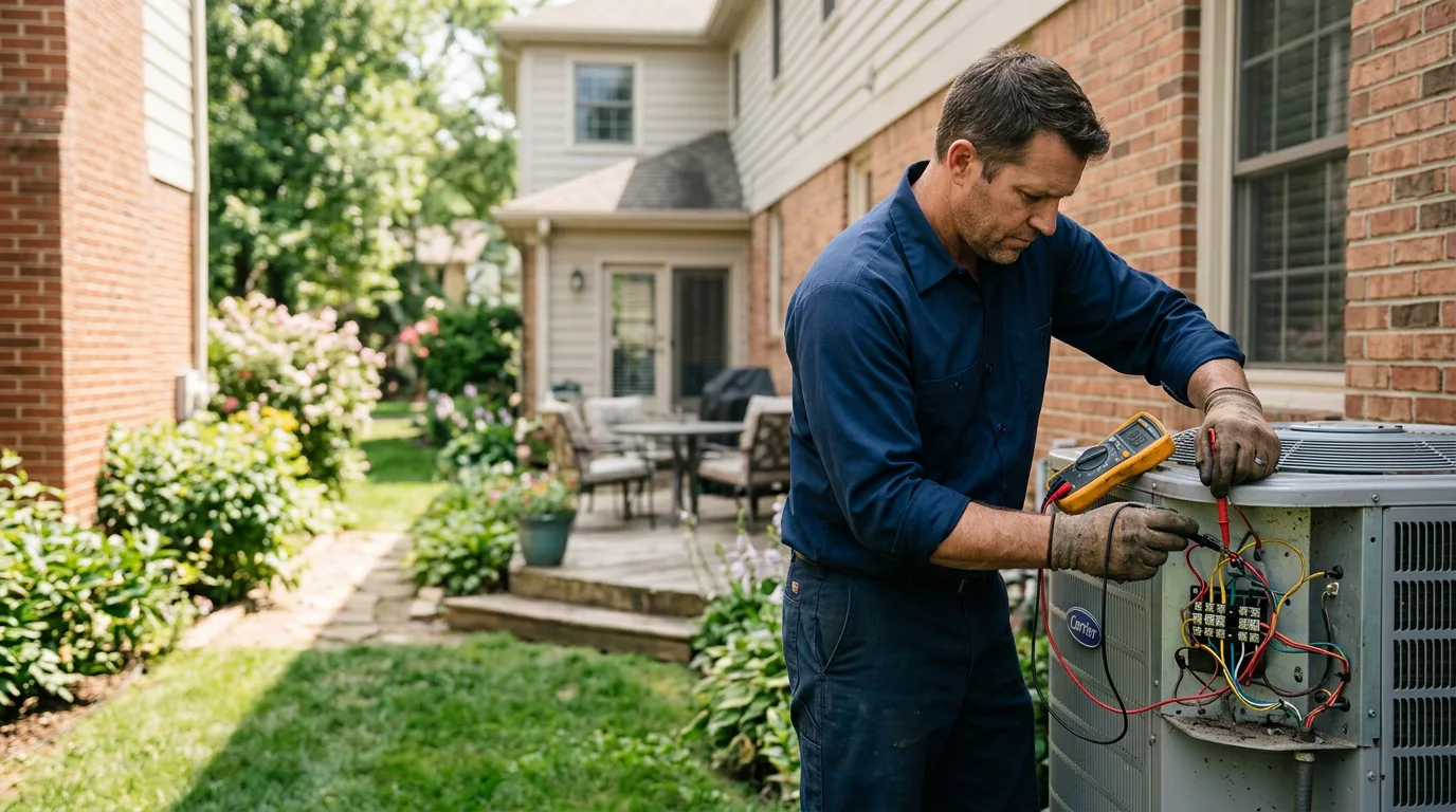 HVAC technician working near Middlefield, MA